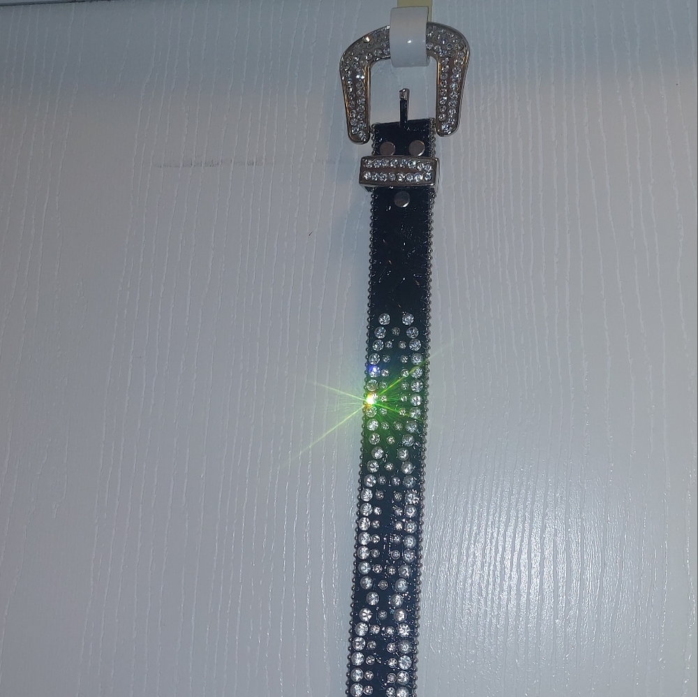 Womens western belt XL black
